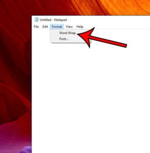 How to Turn on Word Wrap in Notepad