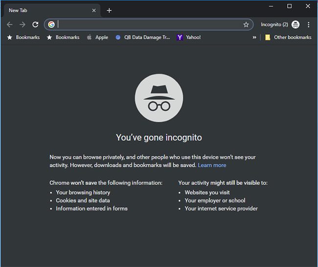 how to do private browsing in chrome in windows 10