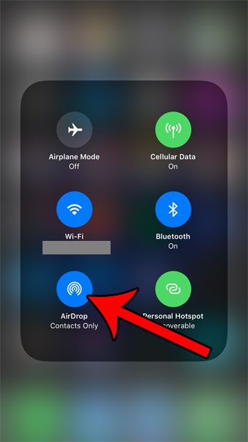 turn airdrop on or off on iphone 7