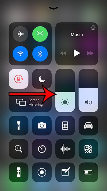 iphone lower screen brightness