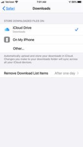 How to Change Safari Download Location on an iPhone 7