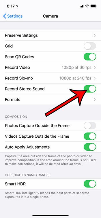 how to record stereo sound with videos in the iPhone 11 Camera app