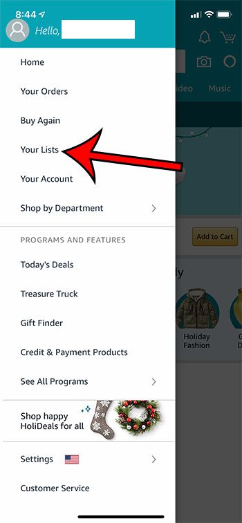 how to view your Amazon wish list on an iPhone