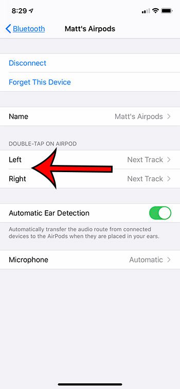 how to change the double tap setting for Airpods