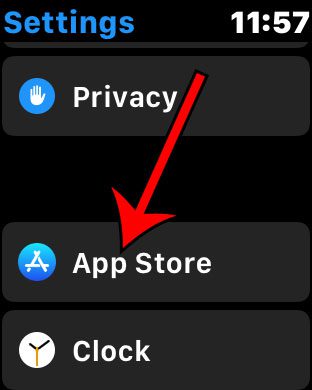 select the App Store option