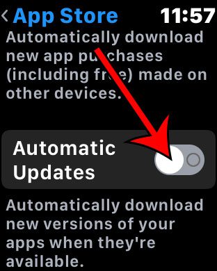 can i turn off automatic app updates on my Apple Watch?