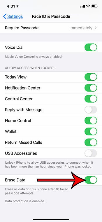 iPhone 10 failed passcode attempts how to erase data