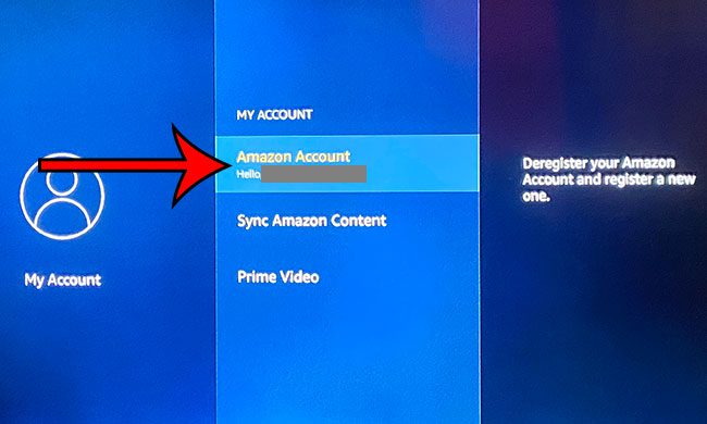 sign into a different Amazon account on a Fire TV Stick
