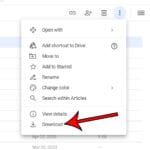how to download an entire folder in Google Drive