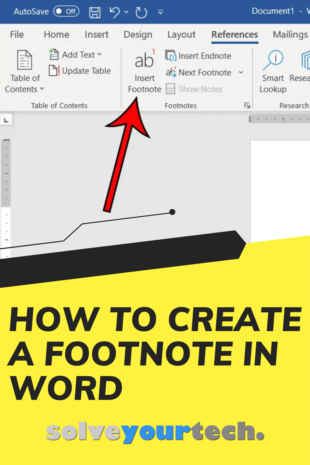 where to insert footnote