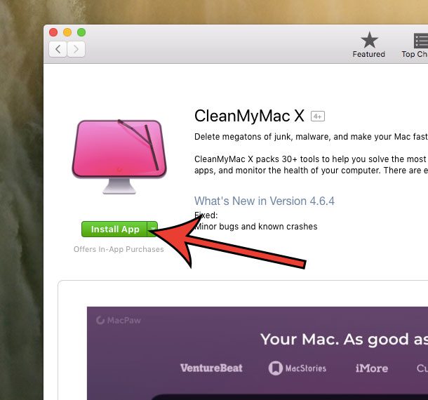 how to get CleanMyMac X from the App Store