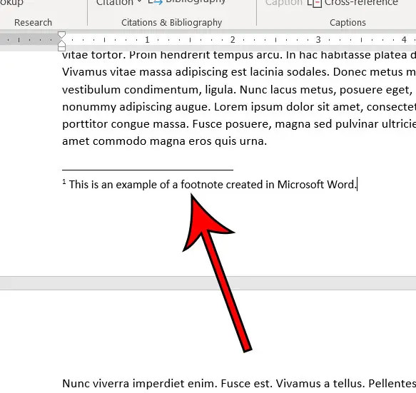 how to make a footnote in Word 2016