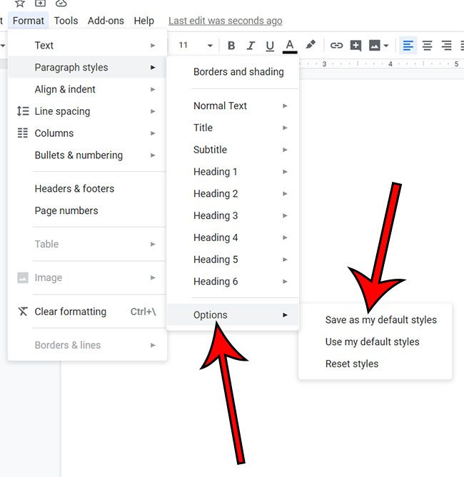 how to change your default font on Google Docs