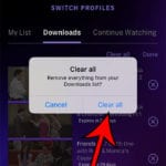 how to delete all HBO Max downloads on an iPhone