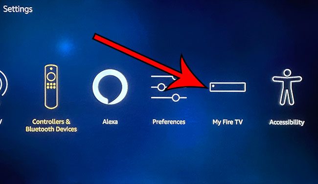 choose the My Fire TV option