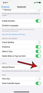 how to turn off or turn on Memoji stickers on an iPhone 11