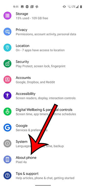 How to Find IMEI Number on a Google Pixel 4A - 19