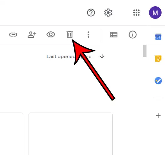 how to delete documents from Google Docs
