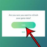 how to refresh Pokemon Go game data