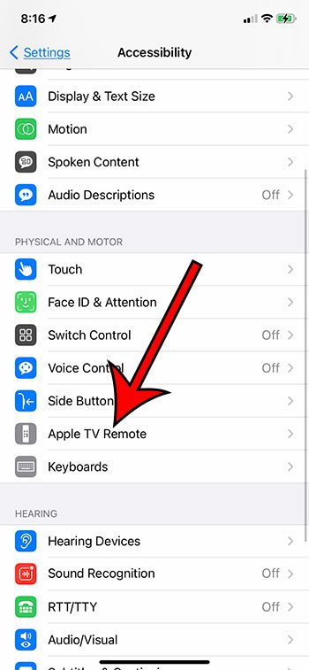select Apple TV Remote