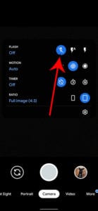 how to disable the Pixel 4A camera flash