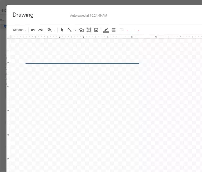 how to draw a horizontal line in Google Docs