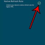 how to turn on native refresh rate Pokemon Go