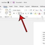 how to delete underline from Word document