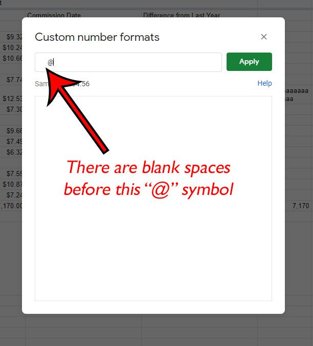 how to indent text in Google Sheets