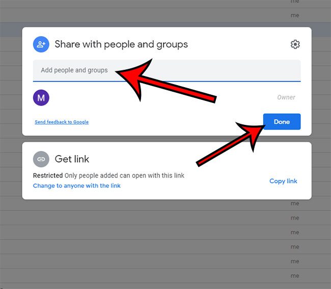 how to share a file from Google Drive