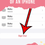how to sign out of an iPhone