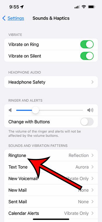 how to change ringtone on iPhone 13