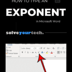 How to Type an Exponent in Word