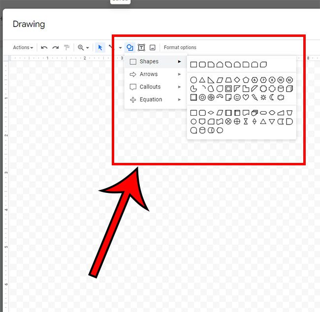 how to insert a custom shape in Google Docs