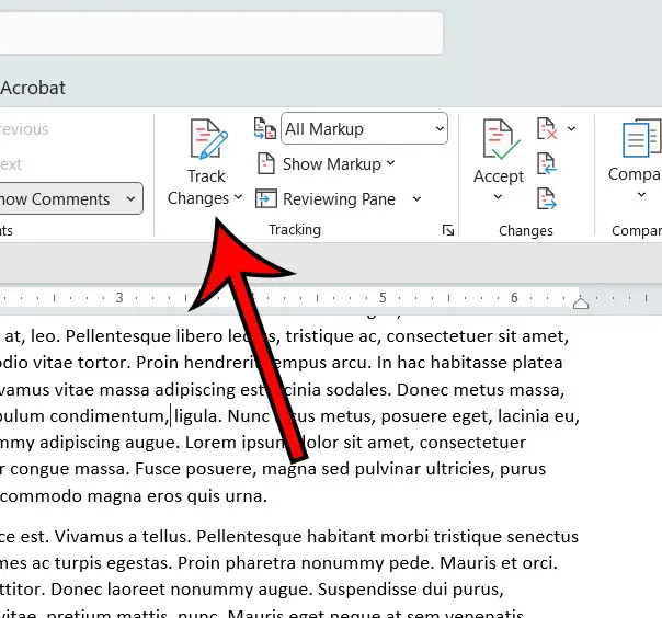 how to turn off track changes in Word
