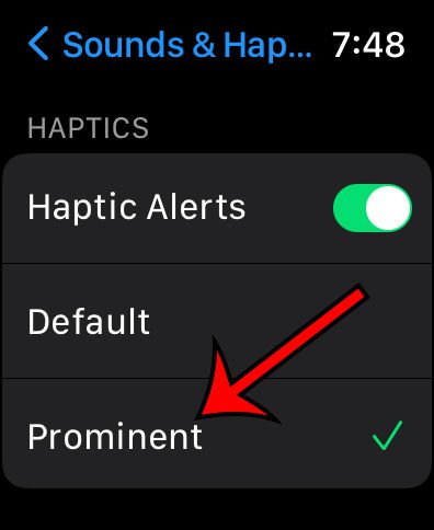 how to make Apple Watch vibrate harder