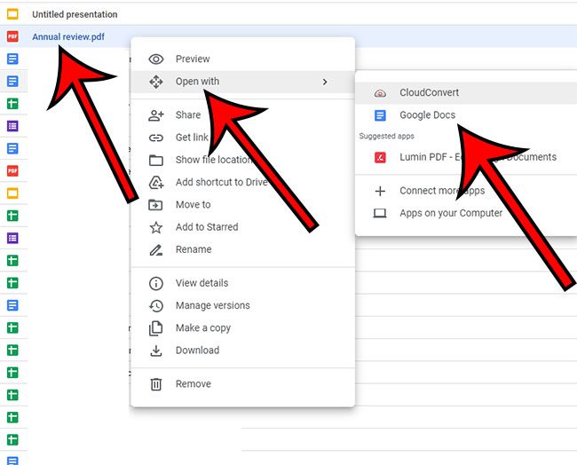 how to upload a PDF to Google Drive