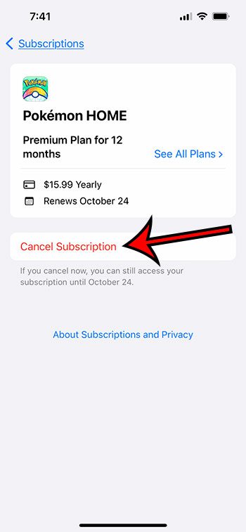 how to delete subscriptions on iPhone 13