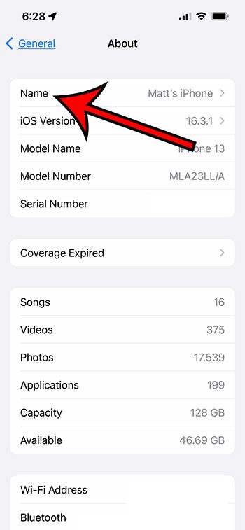 how to change AirDrop name on iPhone 13