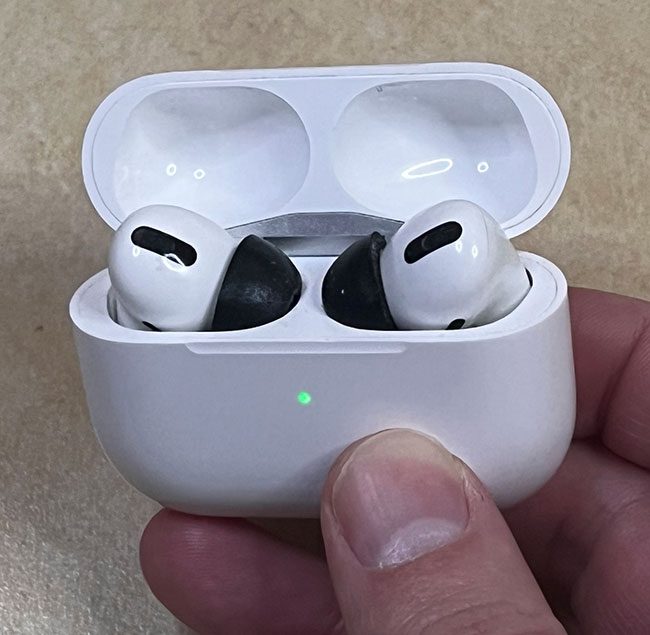 open the AirPods case