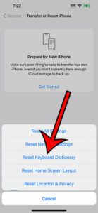 how to reset keyboard on iPhone 14