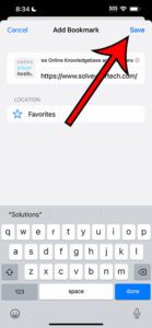 how to bookmark on iPhone 14