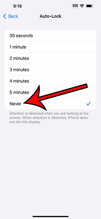 how to keep screen on iPhone 14