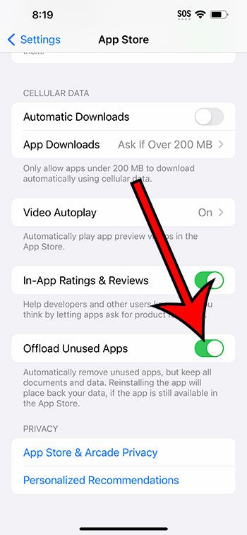how to offload unused apps on iPhone 14
