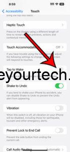 how to turn off Tap to Wake on iPhone