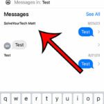 how to search text messages on iPhone 14