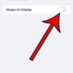 how to shut off the Always On Display on an iPhone 15